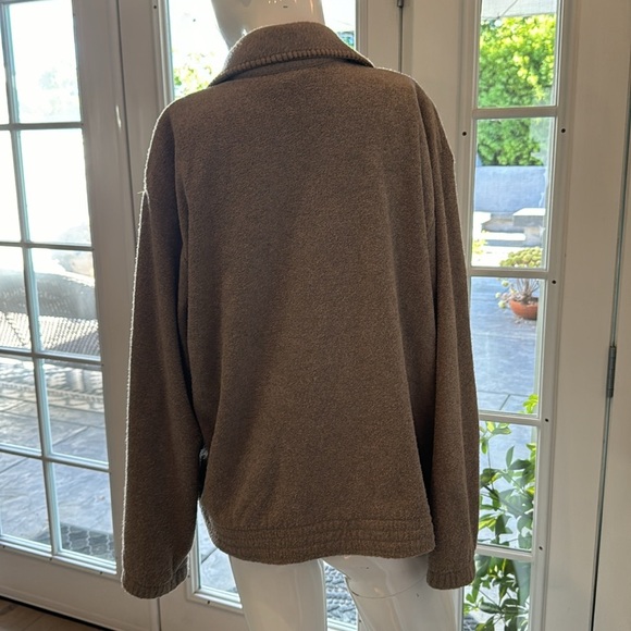 Vintage Teddy Brown Christmas Tree Patches Embroidered Jacket Size Medium - Picture 10 of 15